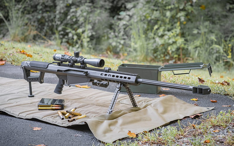 Barrett M82, M82A1, American sniper rifle, American weapons, USA, HD wallpaper