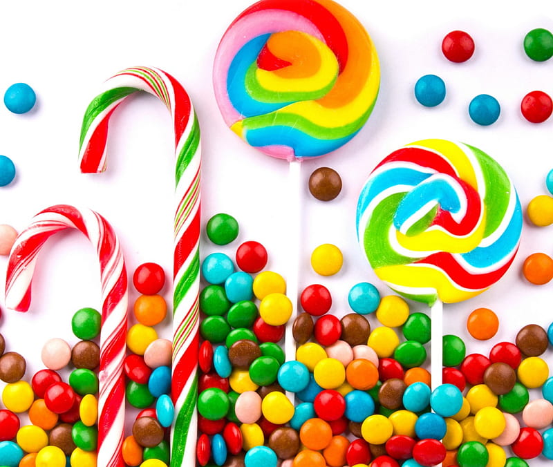 Candy, colorful, lolly pop, sweet, HD wallpaper