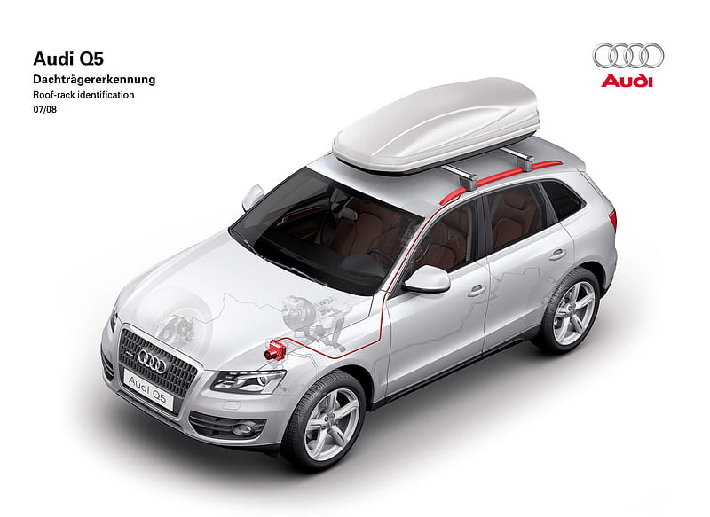 Audi Q5 (2009) Roof Rack Identification, car, HD wallpaper