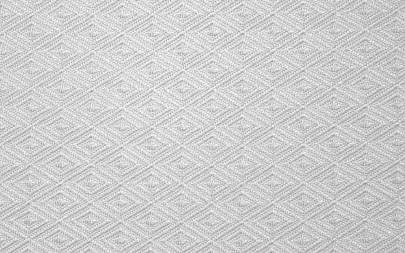 knitted white texture, white fabric texture, white fabric background, rhombus texture, HD wallpaper