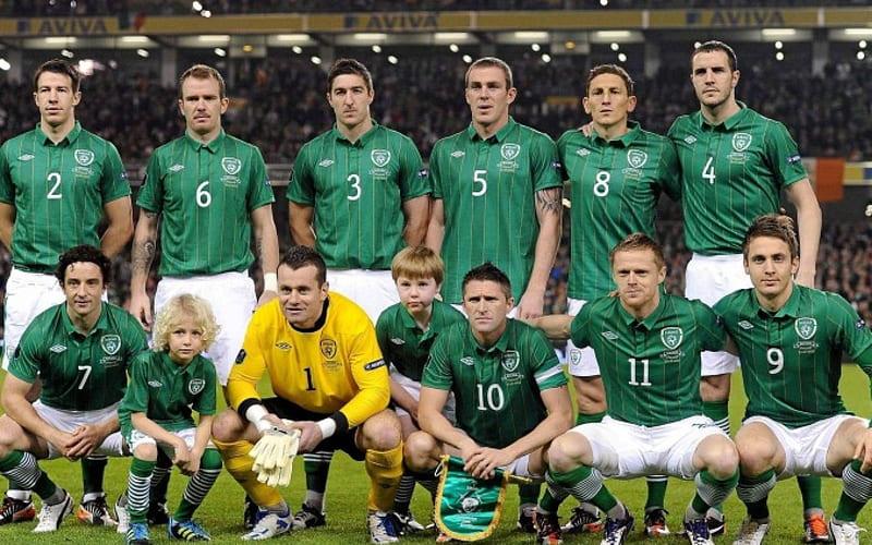 Euro 2012 - IRELAND, soccer, tshirts, green, yellow, color, white, HD wallpaper
