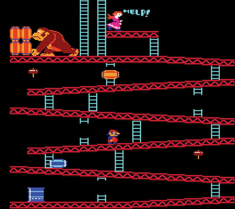 Donkey Kong, dk, game, mario, nes, nintendo, super, video, HD wallpaper