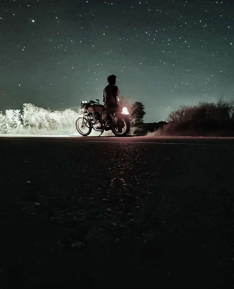 Alone, alone boy, bike, HD phone wallpaper | Peakpx