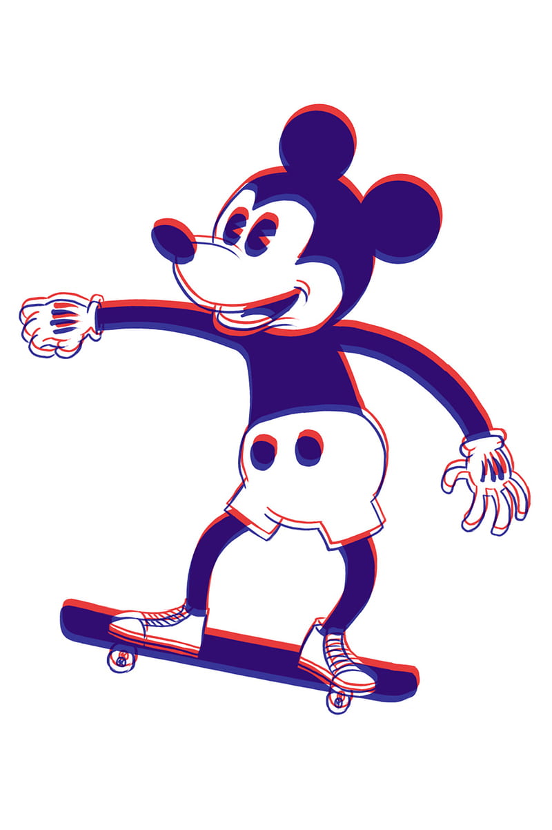Mickey Mouse 3D, disney, HD phone wallpaper