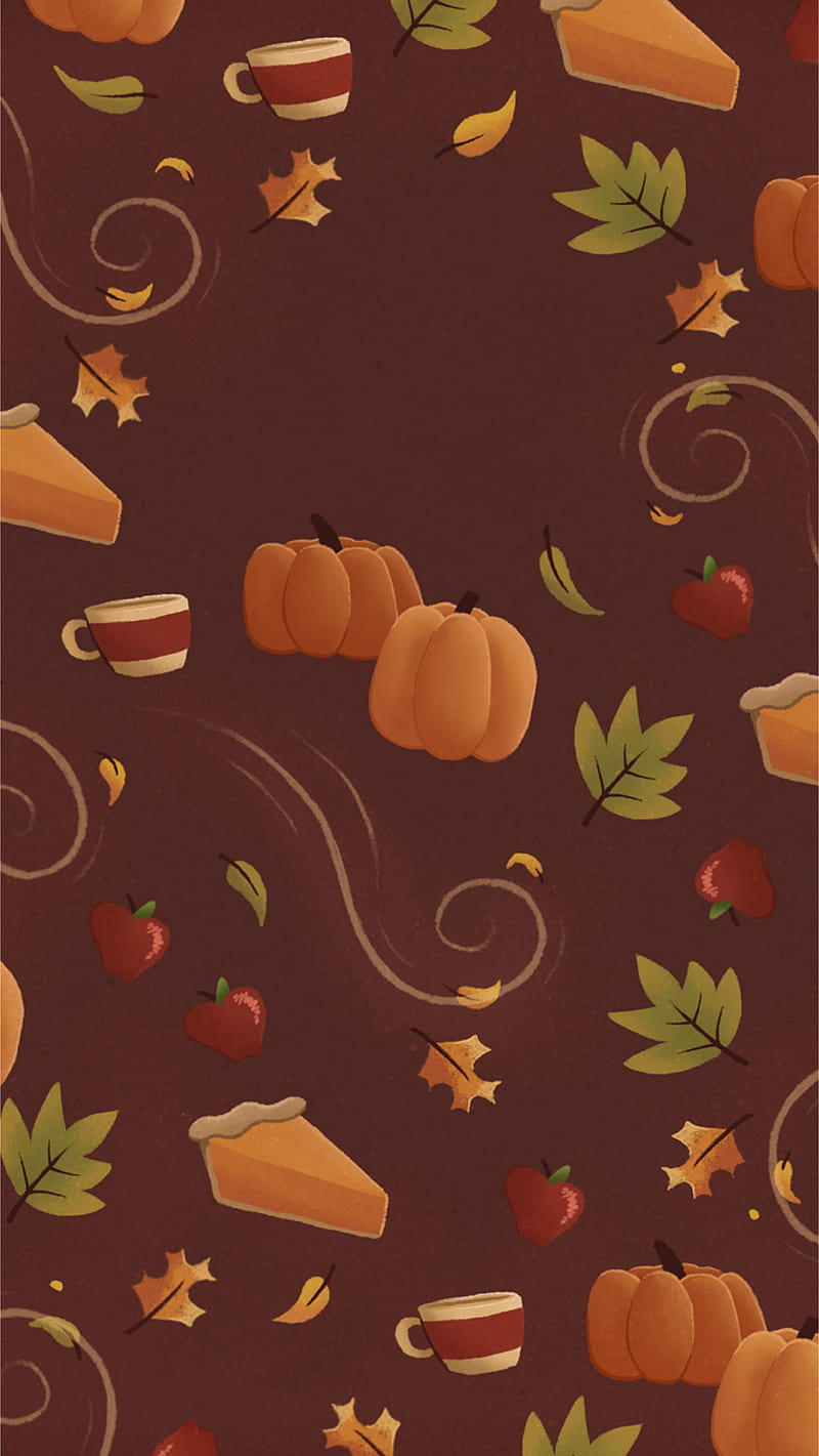Pumpkin Spice, Bare, apple, art, bonito, calm, fall, halloween,  illustration, HD phone wallpaper | Peakpx