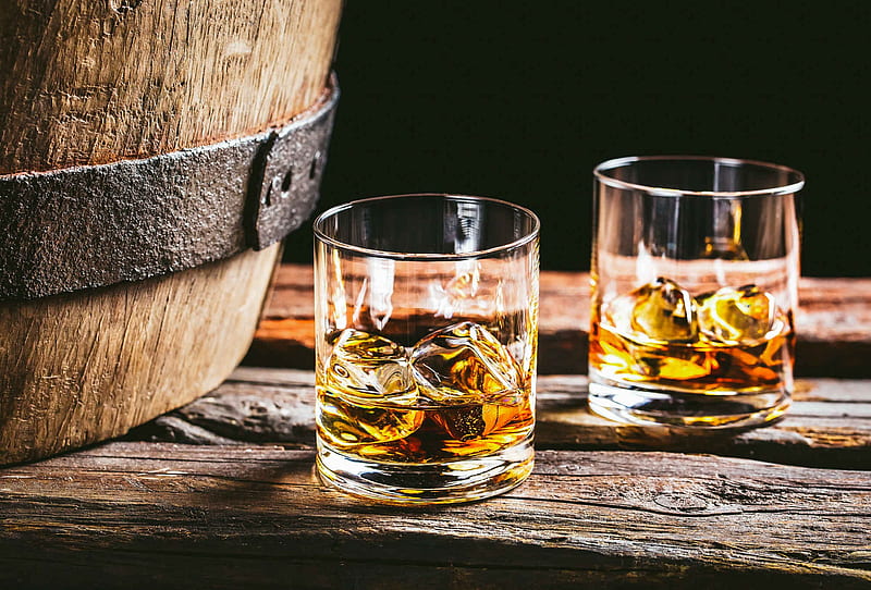 Wallpaper : whiskey, glasses, ice cubes, bottle 1680x1050 - wallhaven -  1038287 - HD Wallpapers - WallHere