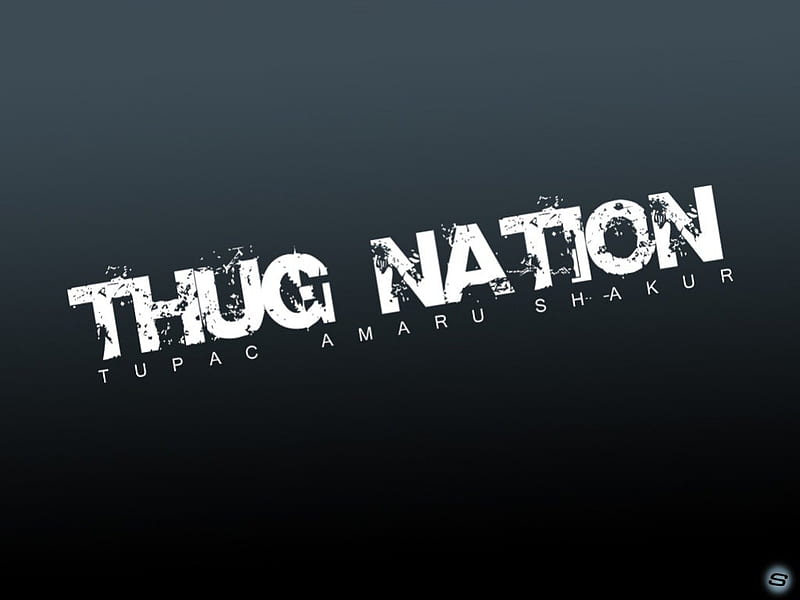 THUG NATION!, tupac, shakur, amaru, black, 2pac, sher ali, pac, message,  logo, HD wallpaper | Peakpx