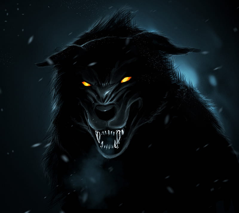 Black Wolf, android, art, best, epic, new, shadow, HD wallpaper | Peakpx