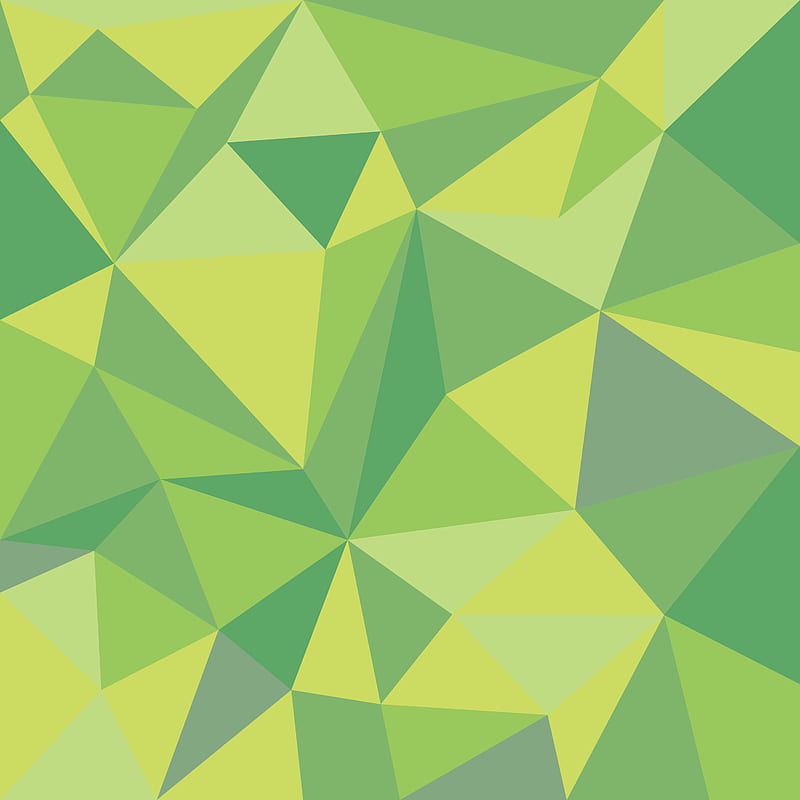 abstract, pattern, green, triangle, HD phone wallpaper
