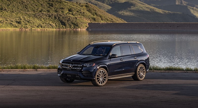 2020 Mercedes-Benz GLS 580 (Color: Cavansite Blue; US-Spec) - Front Three-Quarter , car, HD wallpaper