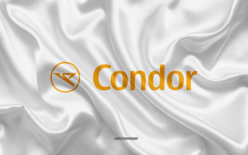 Condor Airlines logo, metal emblem, apparel brand, black carbon texture, global apparel brands, Condor Airlines, fashion concept, Condor Airlines emblem, HD wallpaper