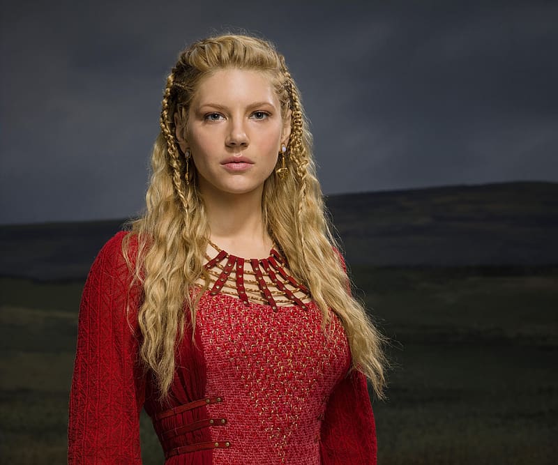 Vikings 2013 - 2020, blonde, red, poster, girl, katheryn winnick, actress, woman, vikings, tv series, lagertha, HD wallpaper