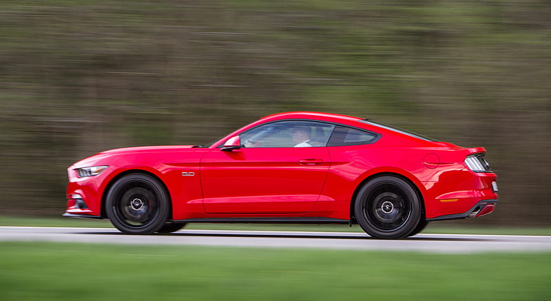  2015 Ford Mustang Coupe V8 Race Red (Euro-Spec) - Lateral, automóvil, Fondo de pantalla HD |  Picopx