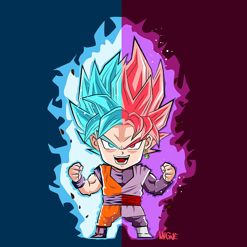 Desenho, Chibi Goku God 🔥