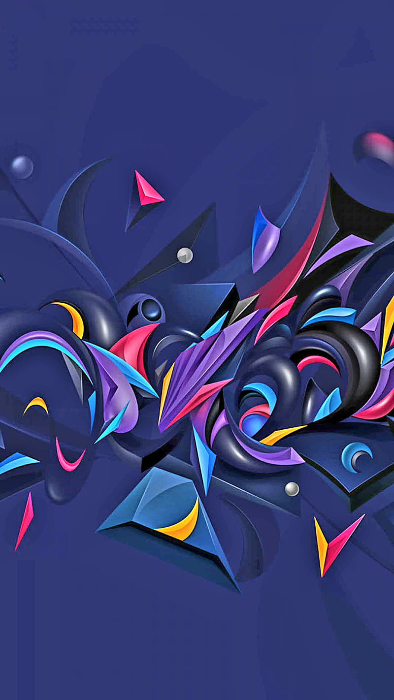FUN, blue, abstract, HD phone wallpaper | Peakpx