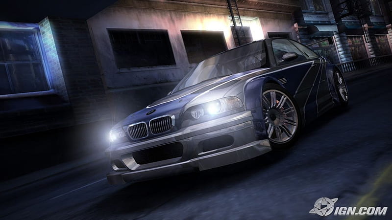 BMW M3 GTR (Need for Speed Carbon), need for speed most wanted, bmw m3 gtr, need for speed carbon, olld bridge, HD wallpaper