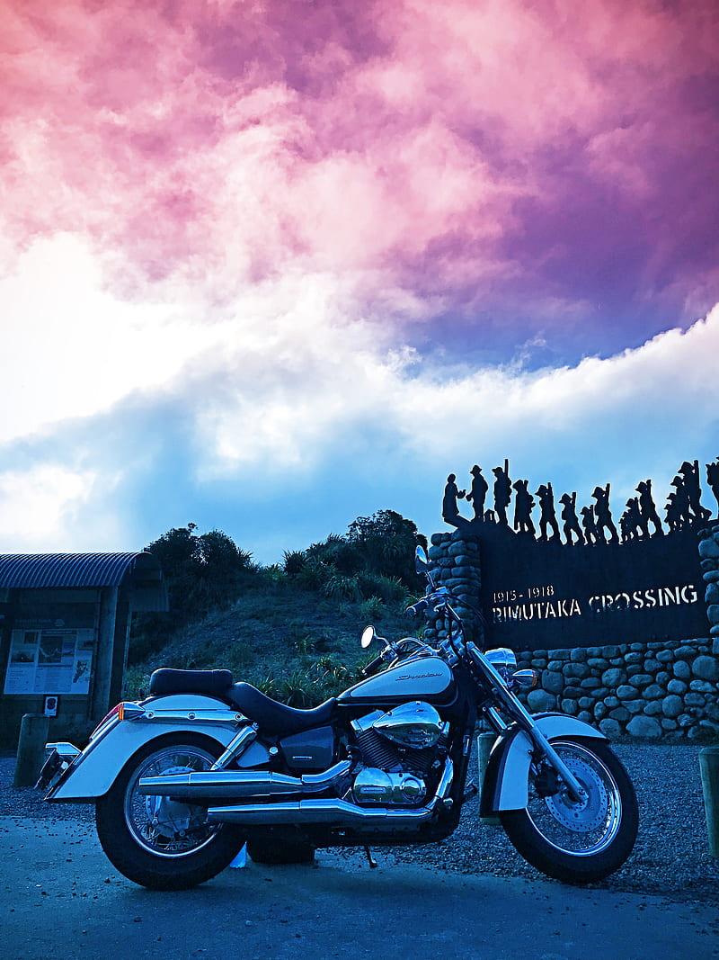 Honda Shadow, cruiser bike, hills, long drive, motorbike, motorcycle, rimutaka, vt750, HD phone wallpaper