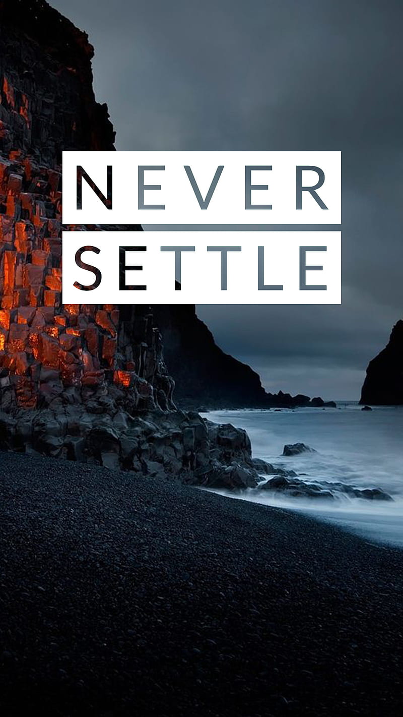 Never Settle, oneplus 3t, oneplus 5, HD phone wallpaper