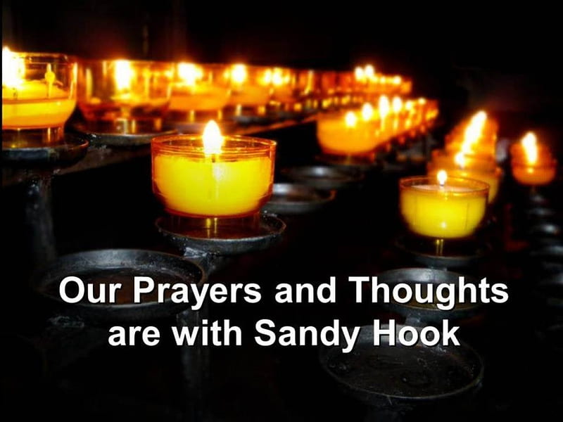 Newtown - In our Thoughts And Prayers, connecticut shooting, sandy hook tragedy, 12 14 12, newtown shooting, newtown tragedy, sandy hook shooting, HD wallpaper