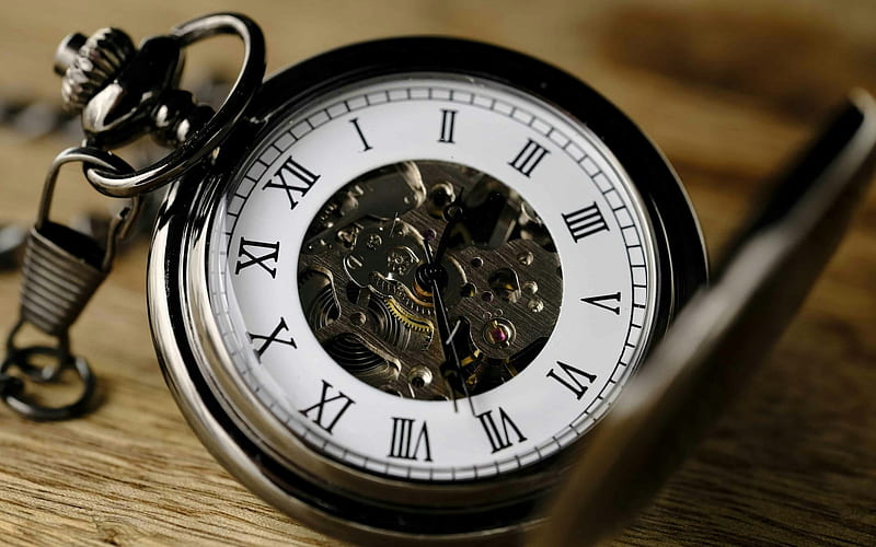 old pocket watch, vintage watch, retro watch, time concepts, mechanism, HD wallpaper