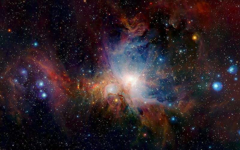 orion, nebula, galaxy, stars, Space, HD wallpaper