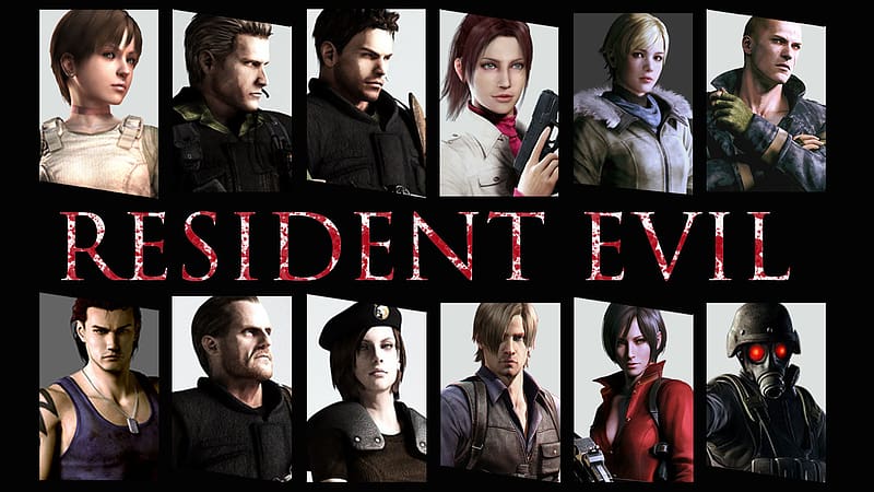 Albert Wesker, Chris Redfield, Leon S. Kennedy and Jack Krauser //  Biohazard // Resident Evil
