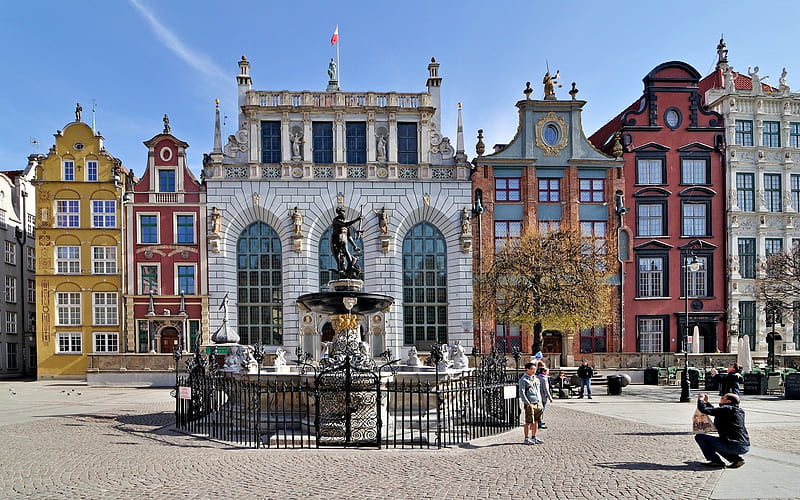 Gdansk, Poland, Poland, old town, Gdansk, houses, HD wallpaper