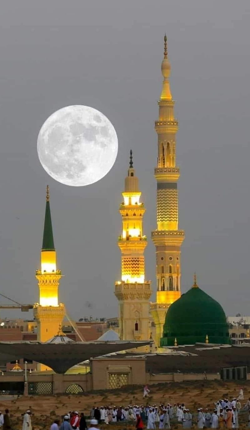 Al Masjid an Nabwi, alharam, islam, mosque, HD phone wallpaper | Peakpx