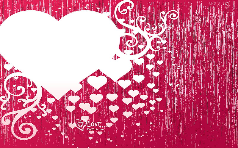 Valentines Day illustration - Valentines Day heart-shaped design 01, HD wallpaper
