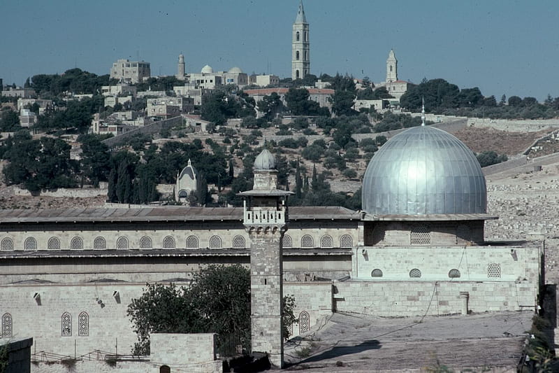 Masjid Al Aqsa - 1986, architecture, jerusalem, religious, masjid al aqsa, islamic, islam, HD wallpaper