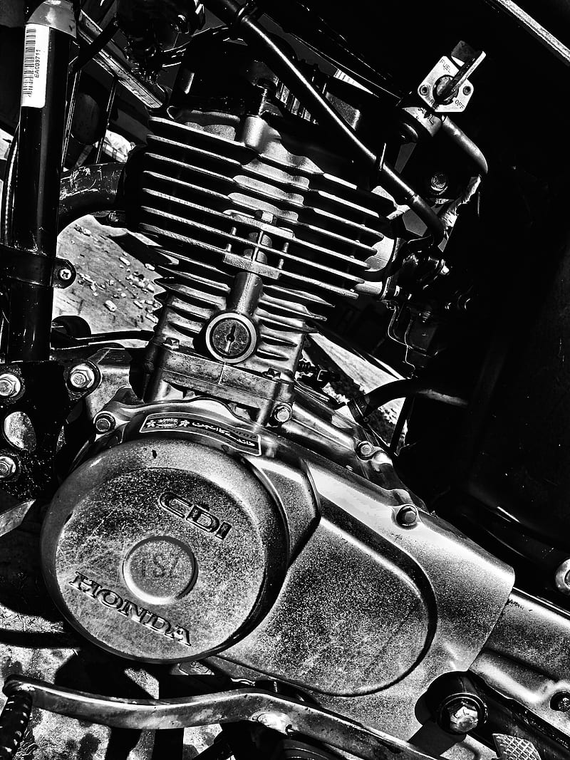 Engine, bikes tsz, black and white, heavy bike, race, speed, HD phone wallpaper