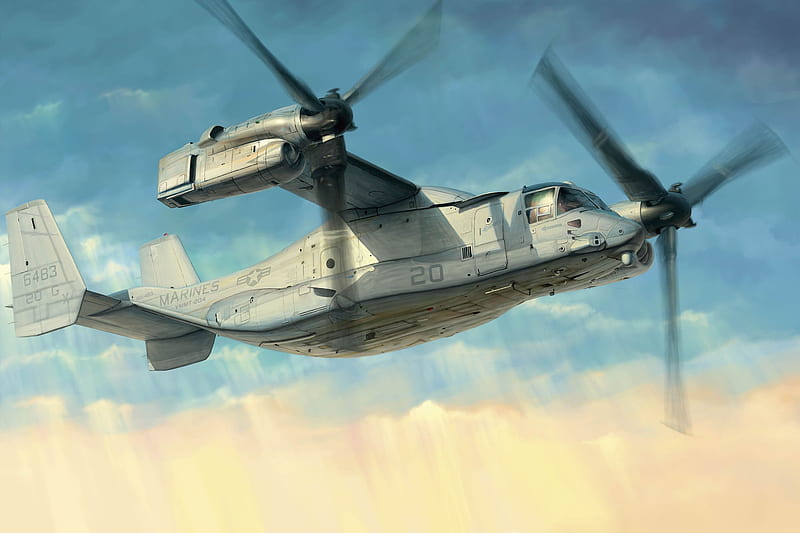 Military Helicopters, Bell Boeing V-22 Osprey, Tiltrotor, HD wallpaper