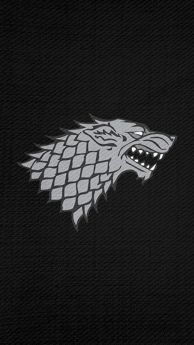 House Stark Banner, direwolf, game of thrones, house stark, HD phone wallpaper
