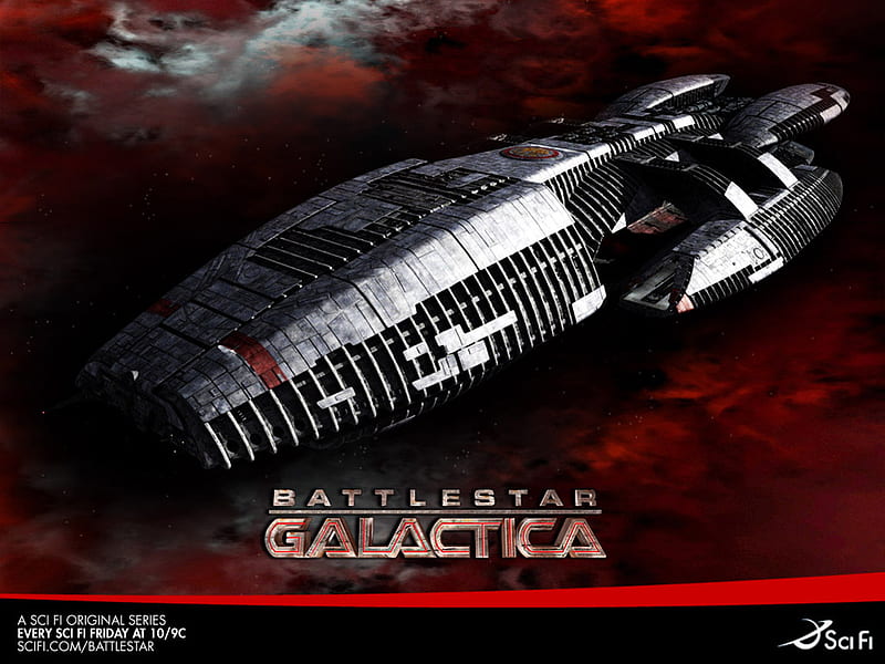 Galactica, ship, space, science fiction, scifi, battlestar galactica, battlestar, tv, HD wallpaper