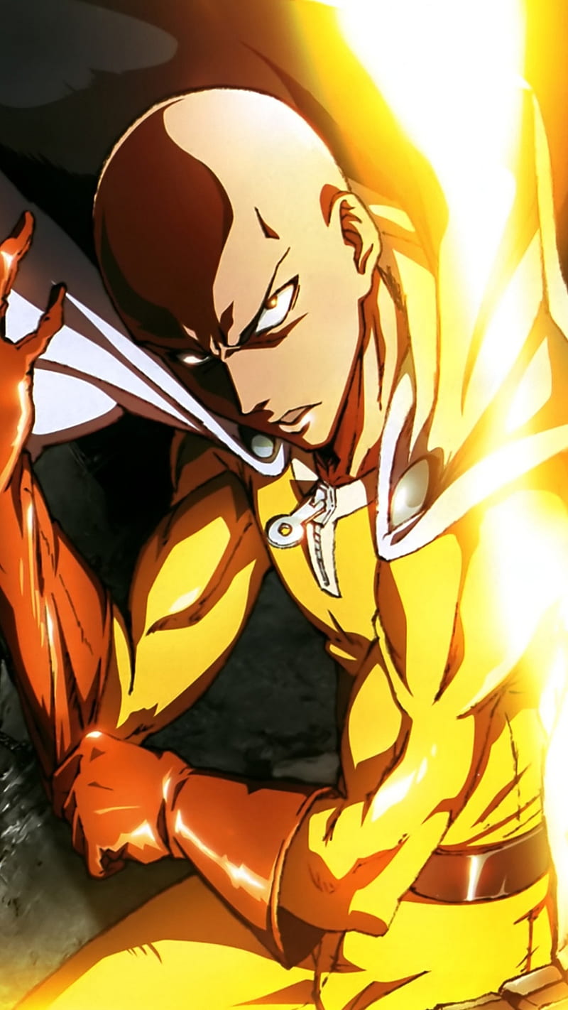 Saitama, anime, epic, hero, one punch man, opm, HD phone wallpaper