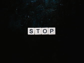 stop, letters, word, HD wallpaper