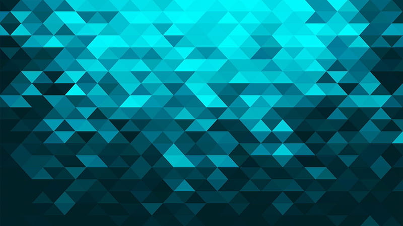 Turquoise Triangle Turquoise, HD wallpaper