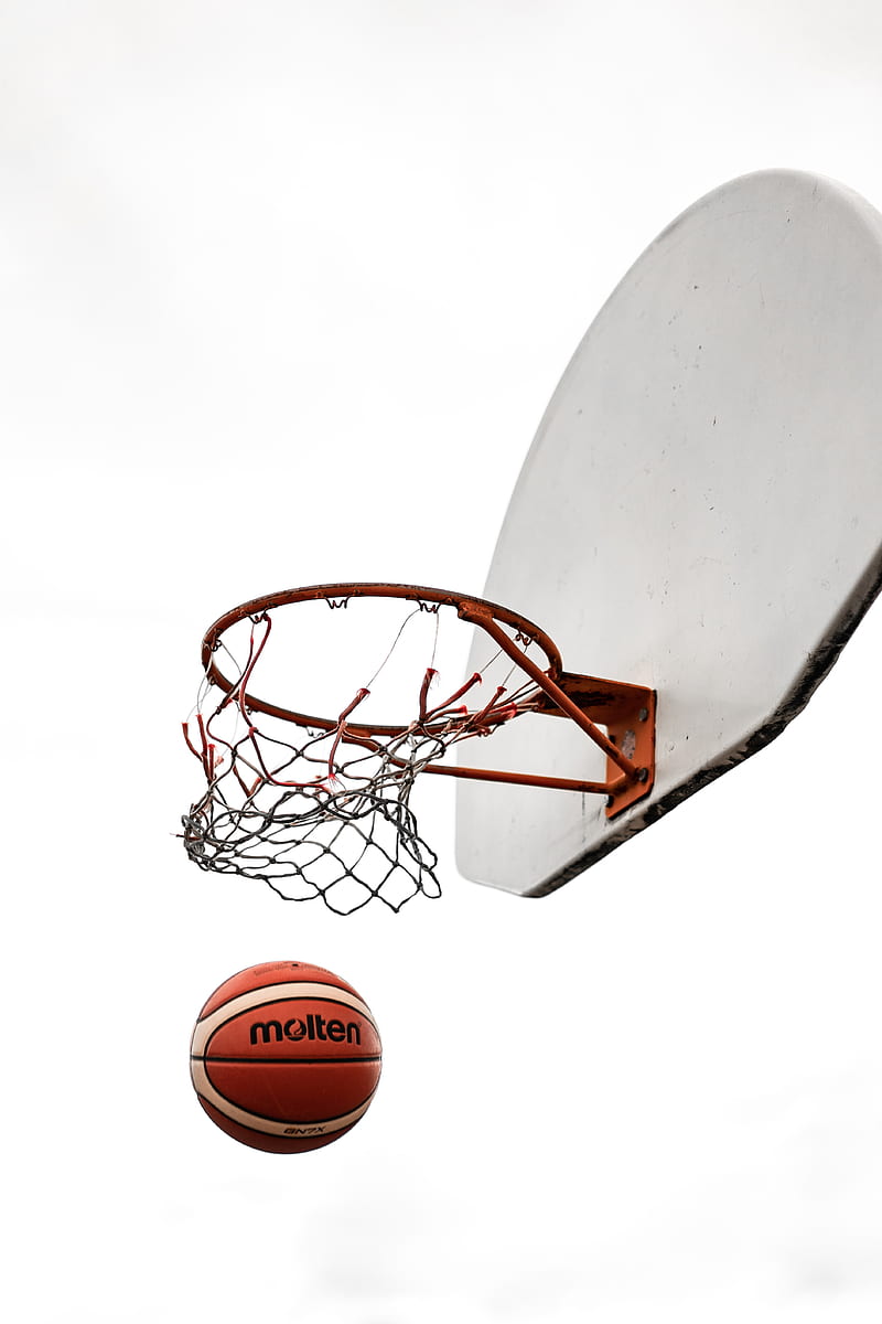 basketball, ball, basketball net, basketball hoop, basketball backboard, HD phone wallpaper
