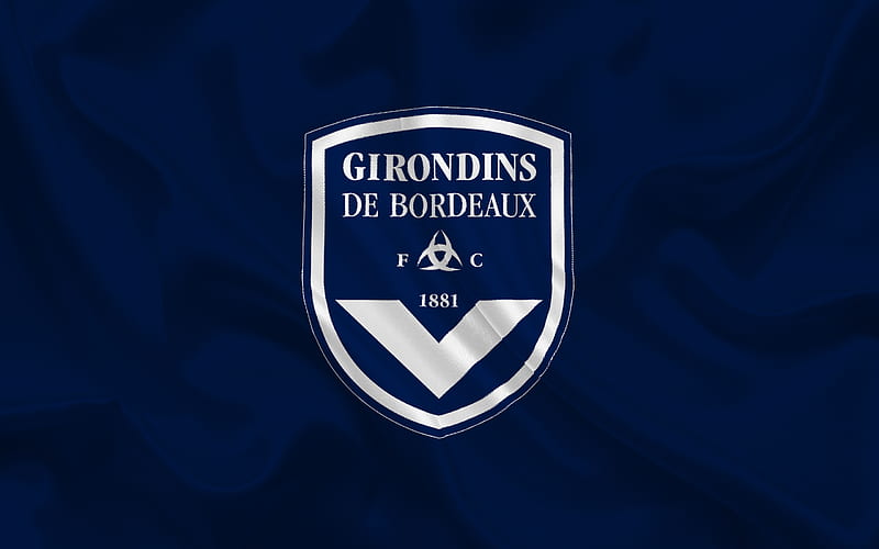 Bordeaux, Football club, France, Ligue 1, emblem, Bordeaux logo, HD wallpaper