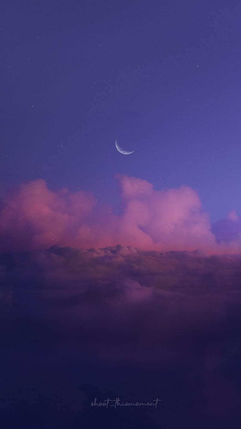 Contemplar, azul, nubes, cósmico, paisaje de ensueño, soñador, el cielo,  luna, Fondo de pantalla de teléfono HD | Peakpx