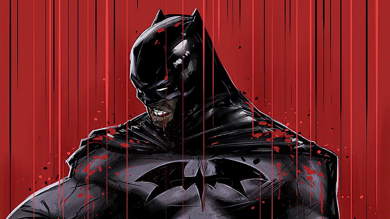 Batman Red 2020 Artwork, batman, superheroes, artwork, artist, artstation, HD wallpaper