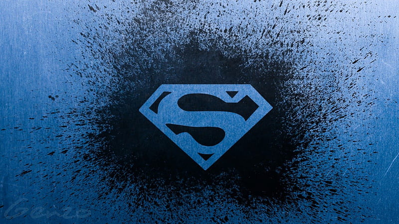 The Man Of Steel, superman logo, dc comics, superman, HD wallpaper