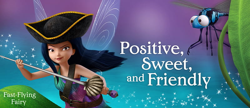 Silvermist, Pirate fairy, wings, movie, hat, fantasy, purple