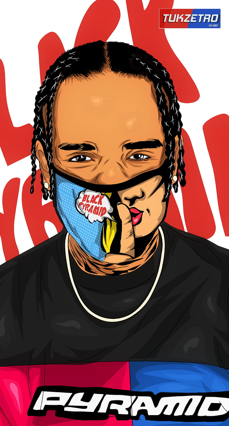 Chris Brown, black pyramid, blm, colours, drawing, iphone, iphone , tukzetro, HD phone wallpaper
