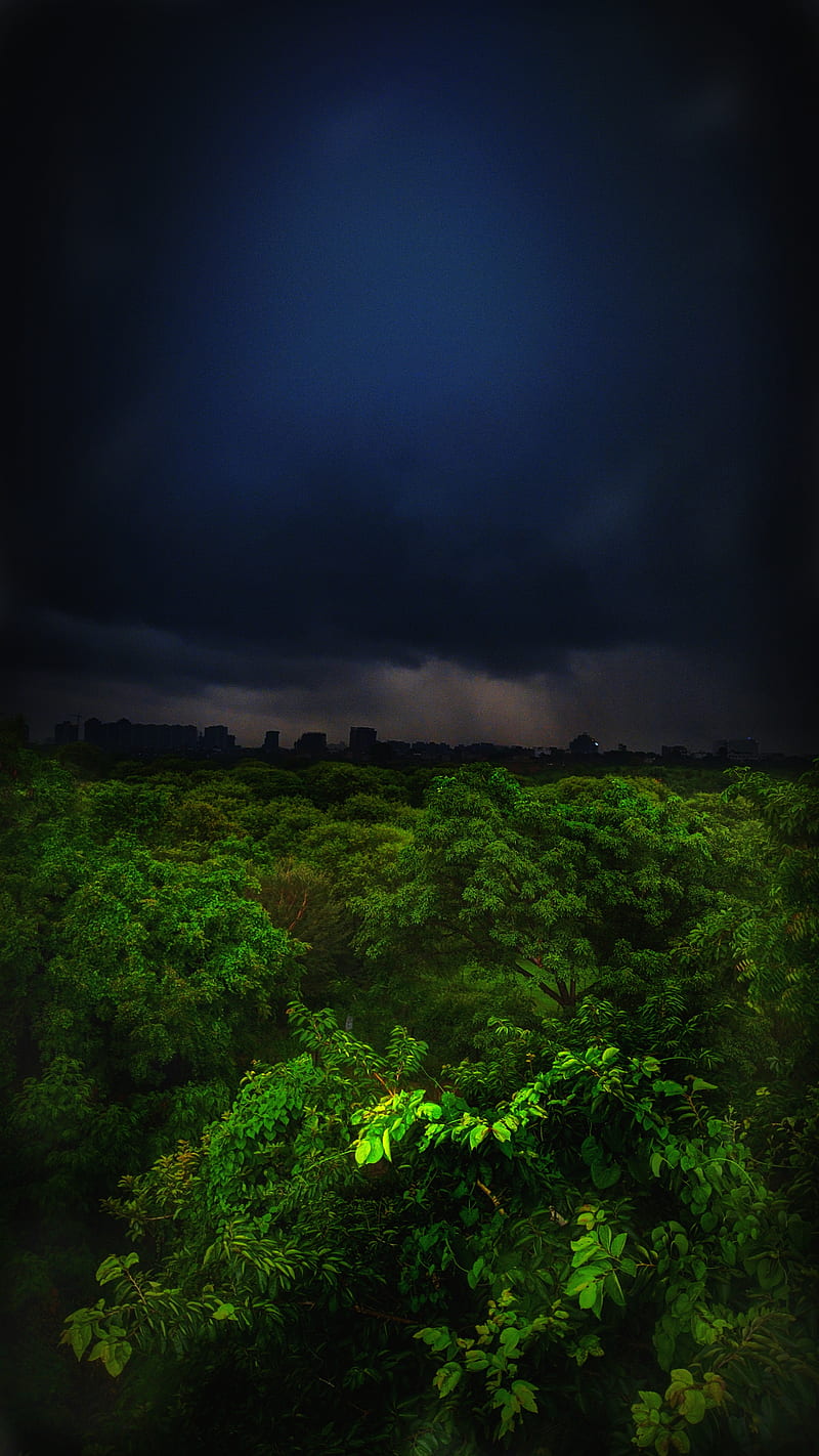 Black city, black clouds, cloud, greenre, landscapes, monsoon, nature,  wether, HD phone wallpaper | Peakpx