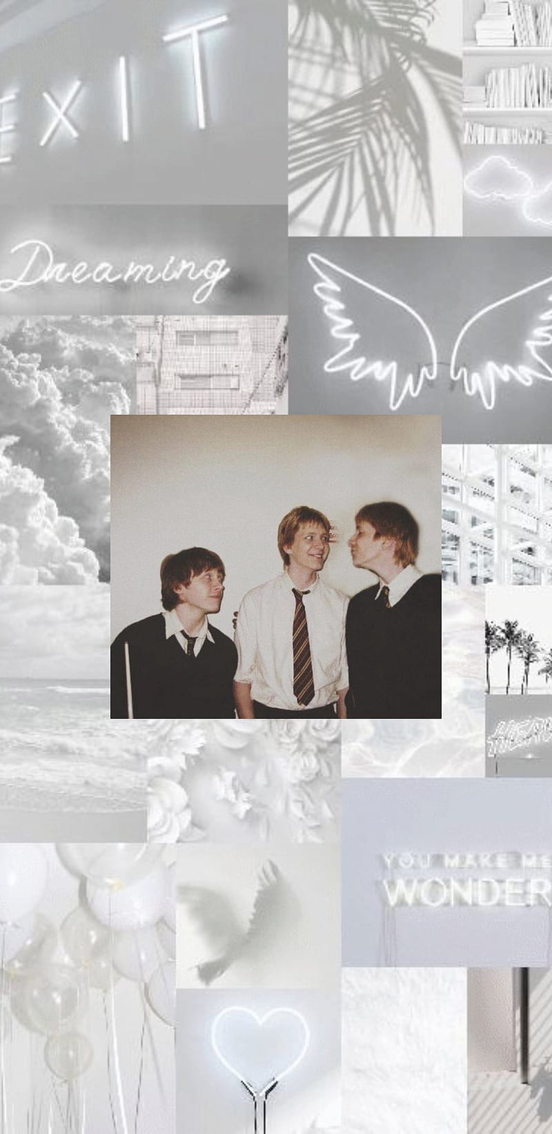 Fred and George Weasley Aesthetic iPhone Wallpaper now available on my