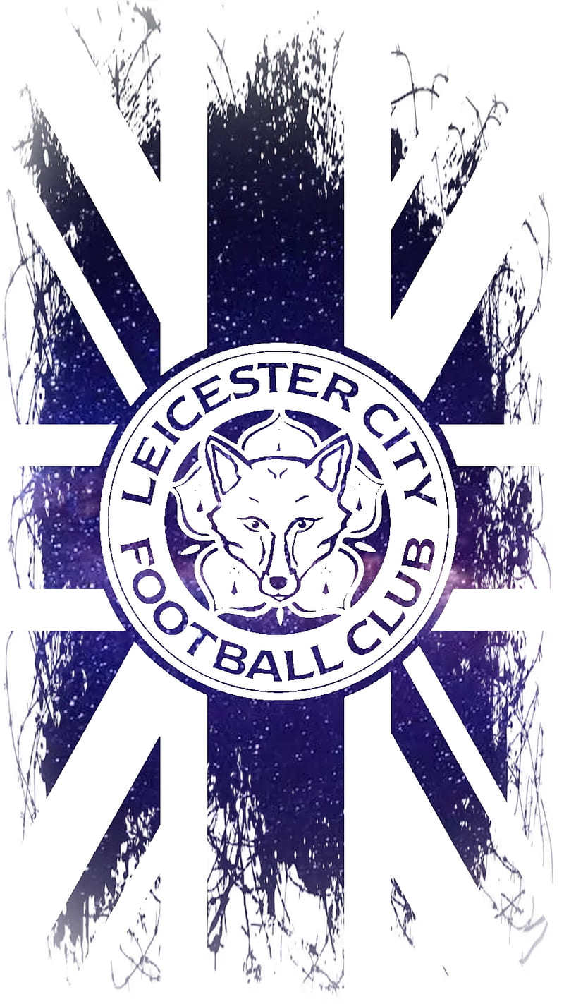 Leicester City blue, football, football club, lcfc, leicester city, the foxes, union jack, HD phone wallpaper
