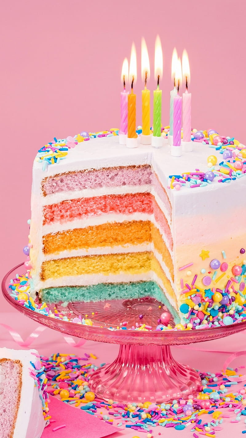 Pastel, pastel de cumpleaños rosa, Fondo de pantalla de teléfono HD | Peakpx