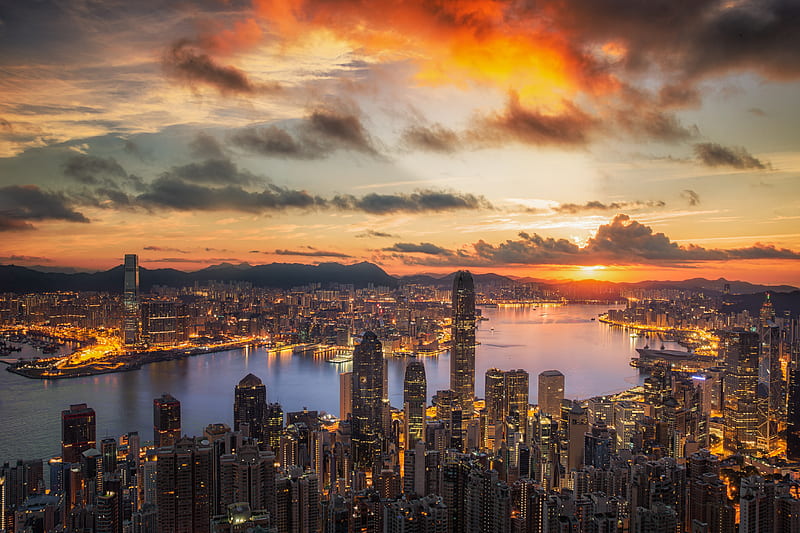 How Hong Kong is back in business. Q&A with · Phaidon International, Hong Kong Sunrise, HD wallpaper