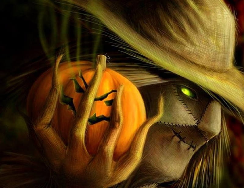 Spooky Scarecrow Holiday Halloween Pumpkin Love Four Seasons Scarecrow Hd Wallpaper Peakpx 